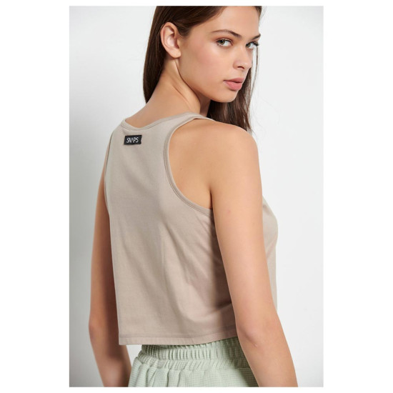 Bodytalk Γυναικεία αμάνικη μπλούζα Crop Top Bodytalk Γυναικεία αμάνικη μπλούζα Crop Top